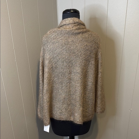Eileen Fisher Women’s 3X Tan and Gray Cozy Cardigan Sweater - Picture 4 of 5